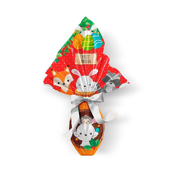 Saco Express 32x32cm para Ovos de 150g a 200g - Bosque Vermelho - 25 unidades - Cromus - Rizzo