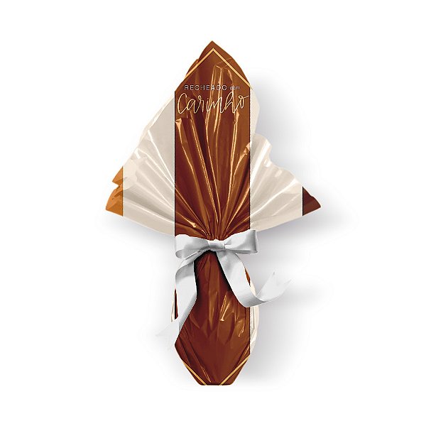 Saco Express 39x39cm para Ovos de 350g a 500g - Tons de Chocolate - 25 unidades - Cromus - Rizzo