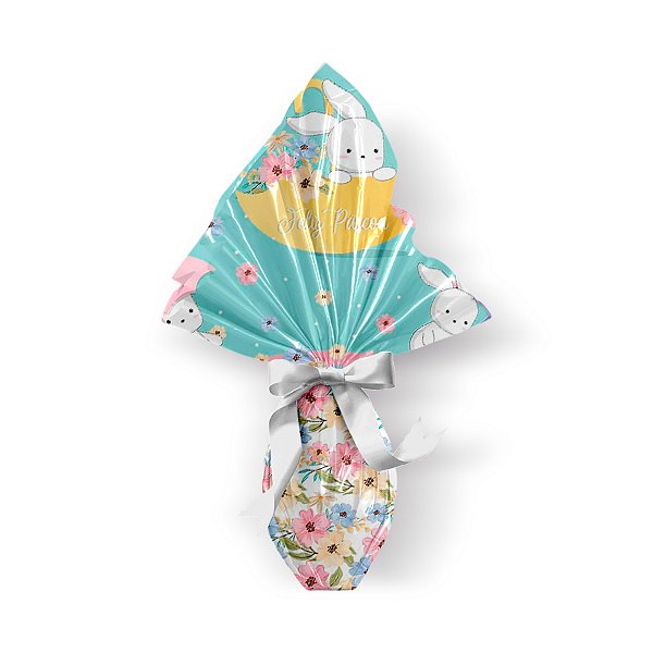 Saco Express 49x49cm para Ovos de 150g a 1kg - Floresça - 25 unidades - Cromus - Rizzo