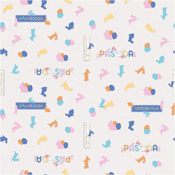 Folha para Ovos de Páscoa Feelings Branco 69x89cm - 25 unidades - Cromus - Rizzo