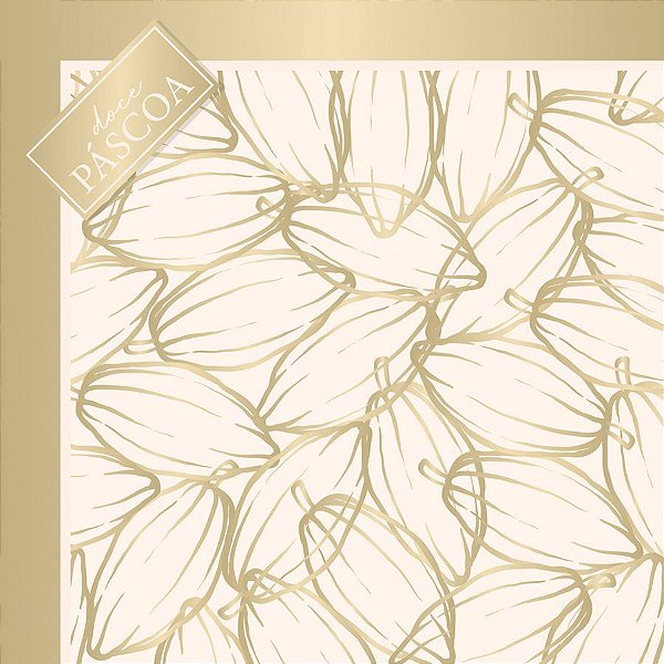Saco Express 39x39cm para Ovos de 350g a 500g - Styllo Chocolux Marfim - 25 unidades - Cromus - Rizzo