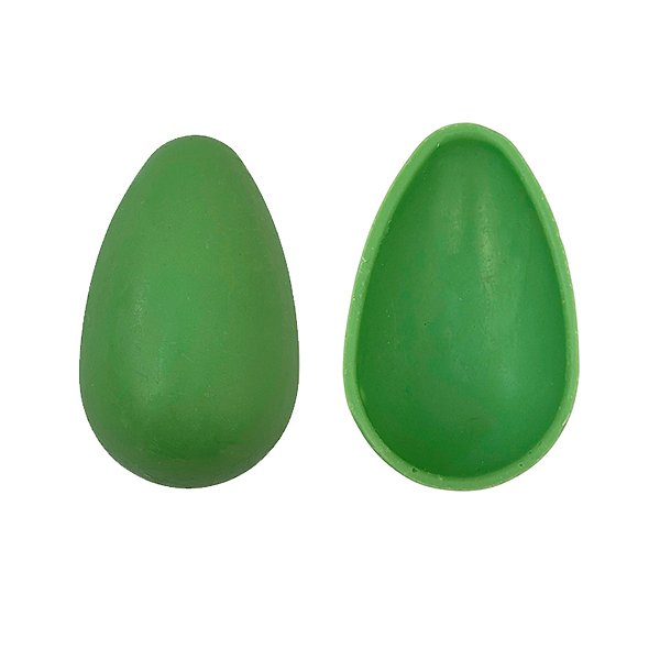 Casquinha Pronta para Ovo de Páscoa de 250g - Verde - Chocolate Branco Melken c/ Corante - Peso 100g cada - 12un - Rizzo