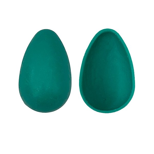 Casquinha Pronta para Ovo de Páscoa de 250g - Azul - Chocolate Branco Melke com Corante - Peso 100g cada - 12 un - Rizzo