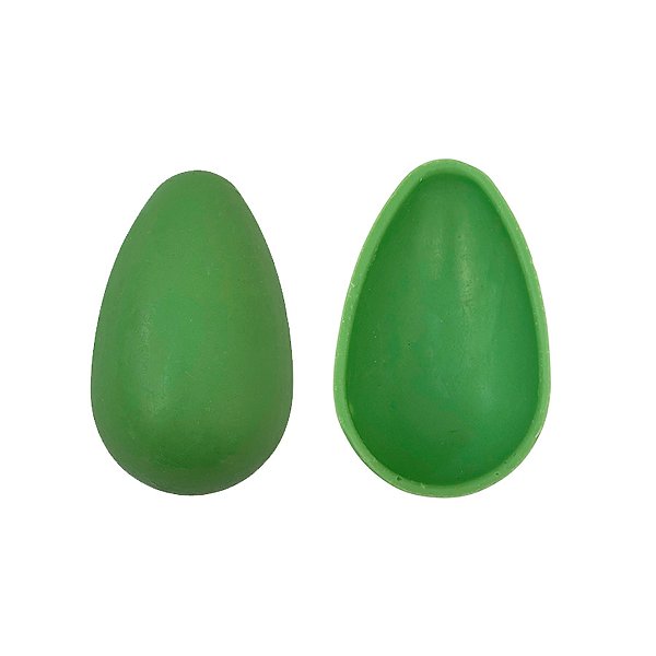 Casquinha Pronta para Ovo de Páscoa de 150g - Verde - Chocolate Branco Melken c/ Corante - Peso 60g cada - 24 un - Rizzo