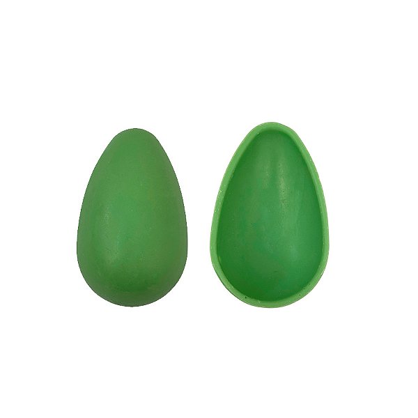 Casquinha Pronta para Ovo de Páscoa de 50g - Verde - Chocolate Branco Melken com Corante - Peso 16g cada - 48 un - Rizzo