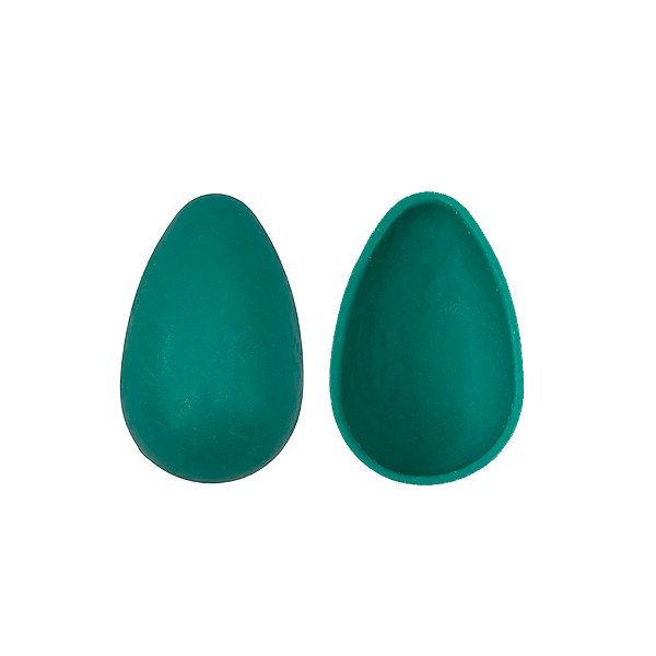 Casquinha Pronta para Ovo de Páscoa de 50g - Azul - Chocolate Branco Melken com Corante - Peso 16g cada - 48 un - Rizzo