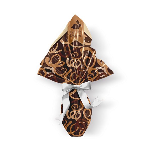 Saco Express 32x32cm para Ovos de 150g a 200g - Espiral de Chocolate - 5 unidades - Cromus - Rizzo