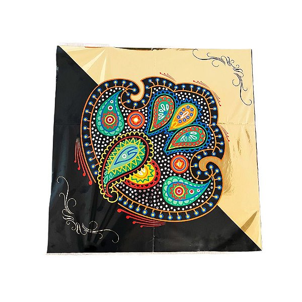 Saco Express 44x44cm para Ovos de 500g a 750g - Paisley - 5 unidades - Rizzo