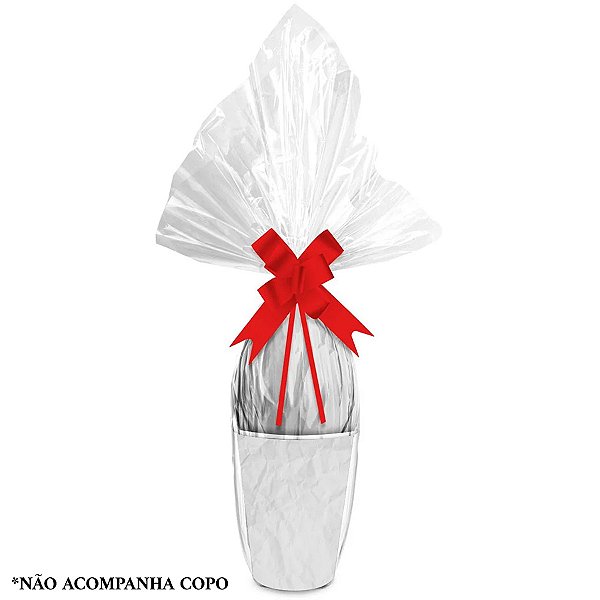Kit Ovo no Copo Vermelho (Saco Express + Papel Chumbo + Laço Fácil) - 1 unidade - Rizzo