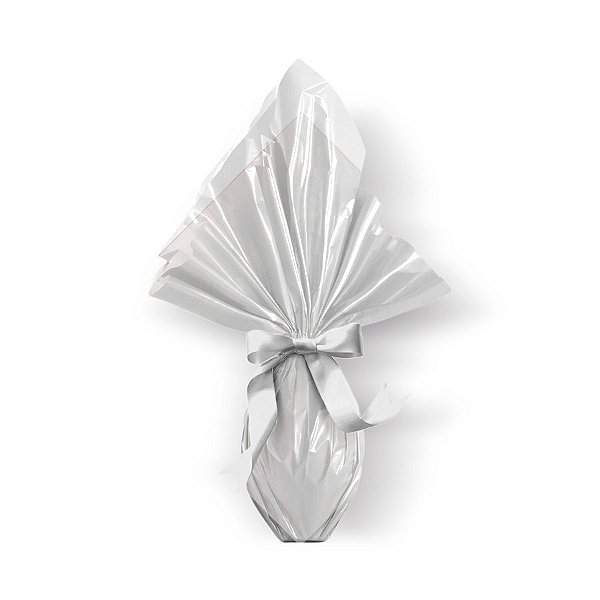 Saco Express 39x39cm para Ovos de 350g a 500g - Barrado Branco - 25 unidades - Cromus - Rizzo