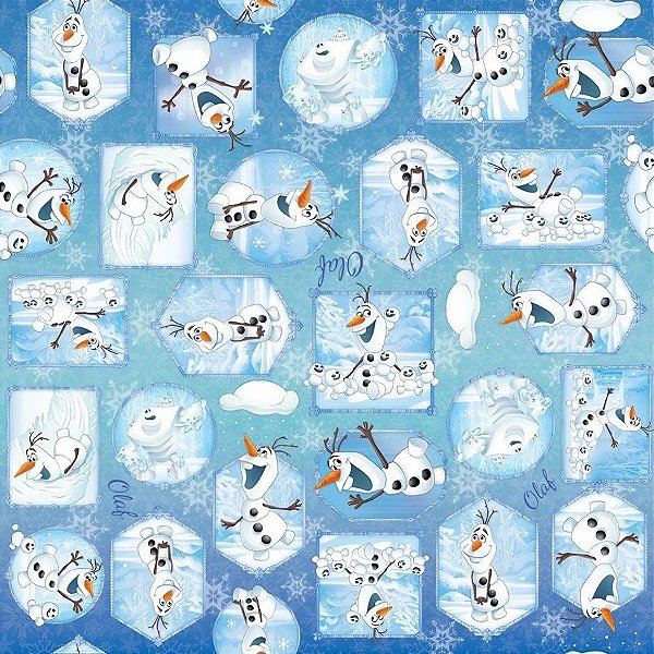 Folha para Ovos de Páscoa Frozen Olaf 69x89cm - 5 unidades - Cromus - Rizzo