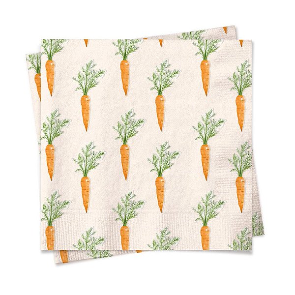 Guardanapo de Cenouras - 32,5cm - 20 unidades - Cromus - Rizzo