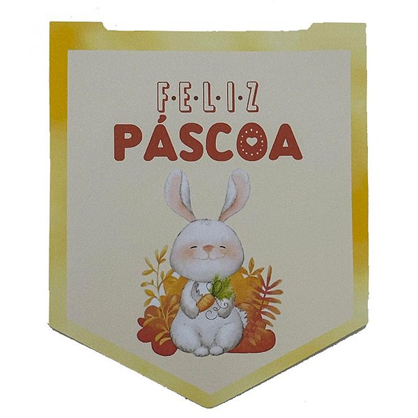 Fechamento para Sacola - Amarelo - Páscoa - 5 unidades - Rizzo