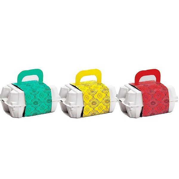 Mini Caixa com Cinta para 6 Ovos de 50g - Bandana - 6 unidades - Cromus - Rizzo