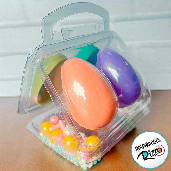 Blister Kit Confeiteiro 4 Ovos de 50g - Cristal - 3 unidades - Rizzo