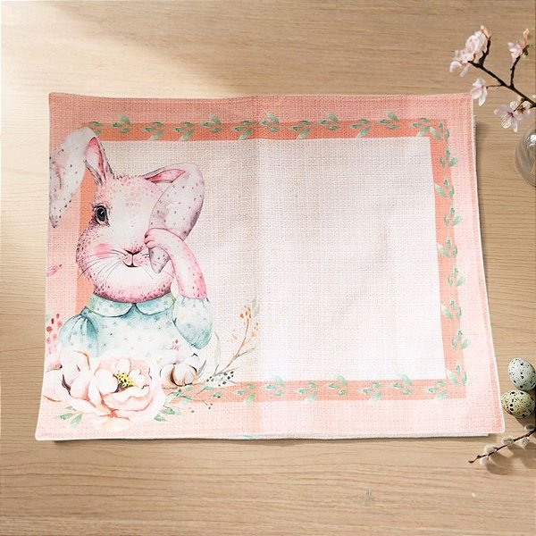 Jogo Americano Retangular - Peônia - 46x36cm - 1 unidade - Rizzo