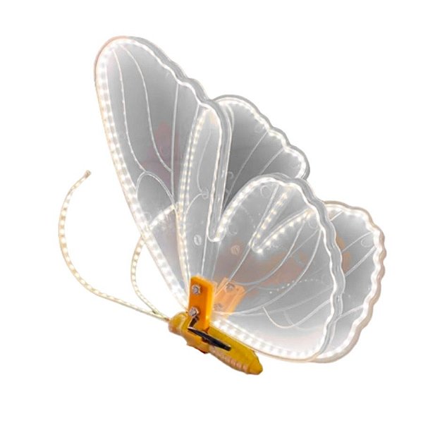 Borboleta de LED para Decoração com Movimento - 40cm - 1 unidade - Rizzo