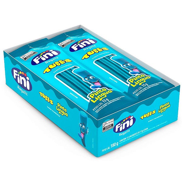 Tubes Pinta Língua - 180g - 12 unidades - Fini - Rizzo