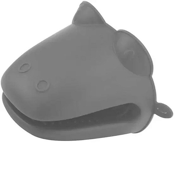 Pegador de Silicone - Cinza Jacaré - 12x9 cm - 1 unidade - Clink - Rizzo