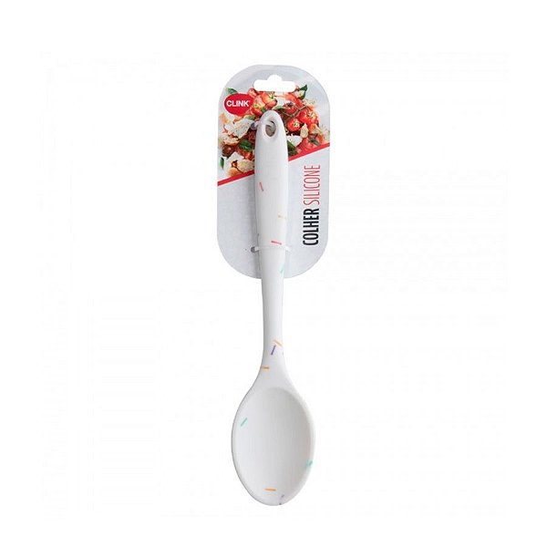Colher Pequena de Silicone e Nylon  - 4,2x20,5 cm - 1 unidade - Clink - Rizzo