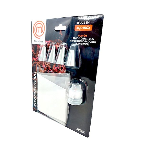 Kit Confeiteiro Aço Inox - Ref8011 - 1 unidade - MasterChef - Rizzo
