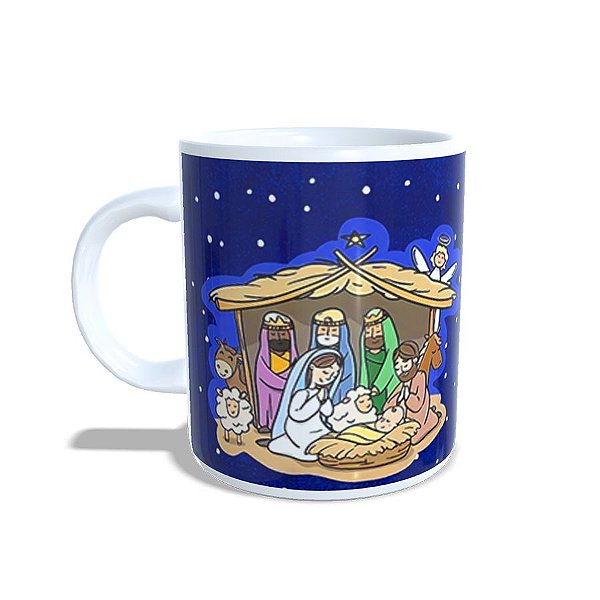 Caneca de Porcelana Sagrada Família - 1 unidade - Rizzo