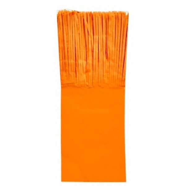 Papel para Bala de Coco - 8,5 x 21,5 cm - Laranja - 48 unidades - CampFestas - Rizzo