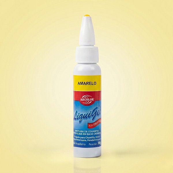 Corante Liquigel Amarelo 30g Arcolor