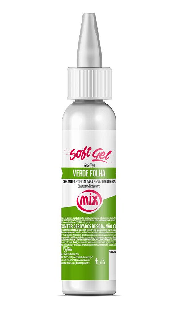 Corante Softgel Verde Folha 25g Mix