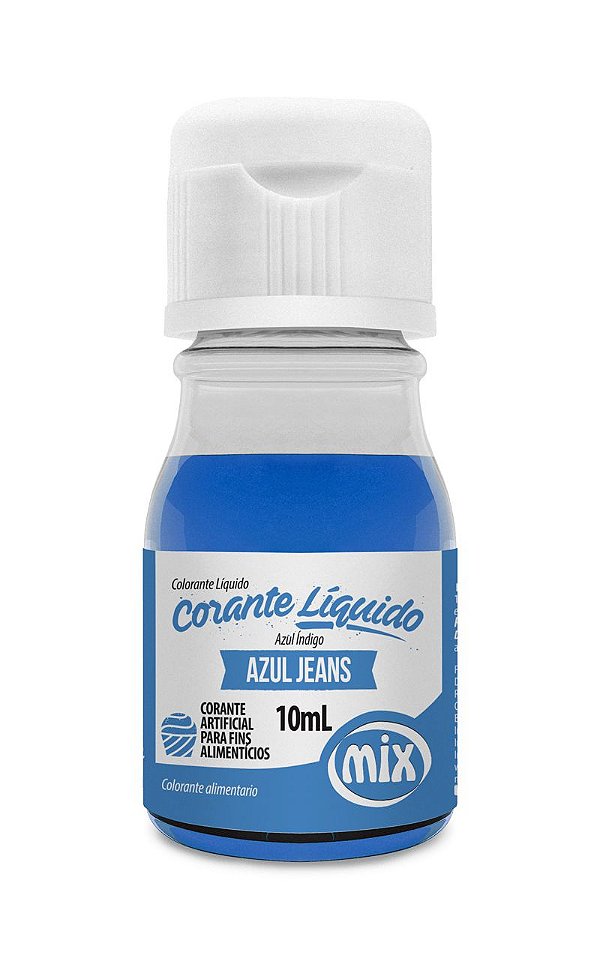 Corante Liquido Azul Jeans 10ml Mix
