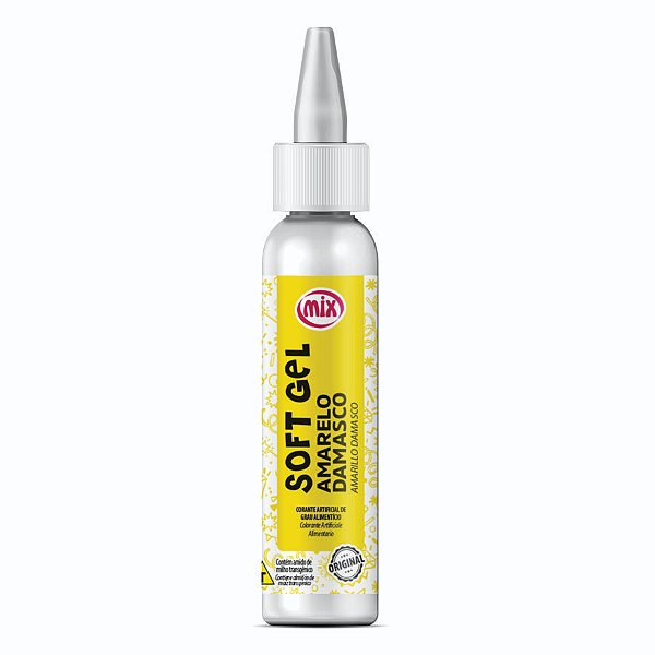 Corante Softgel Amarelo Damasco 25g Mix