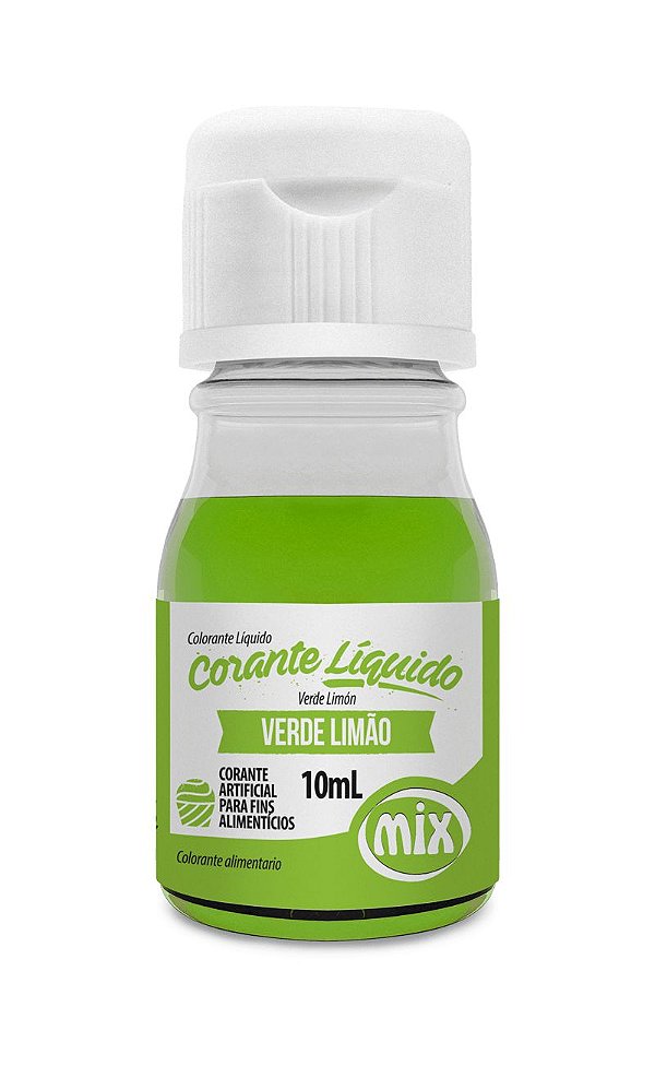 Corante Liquido Verde Limão 10ml Mix