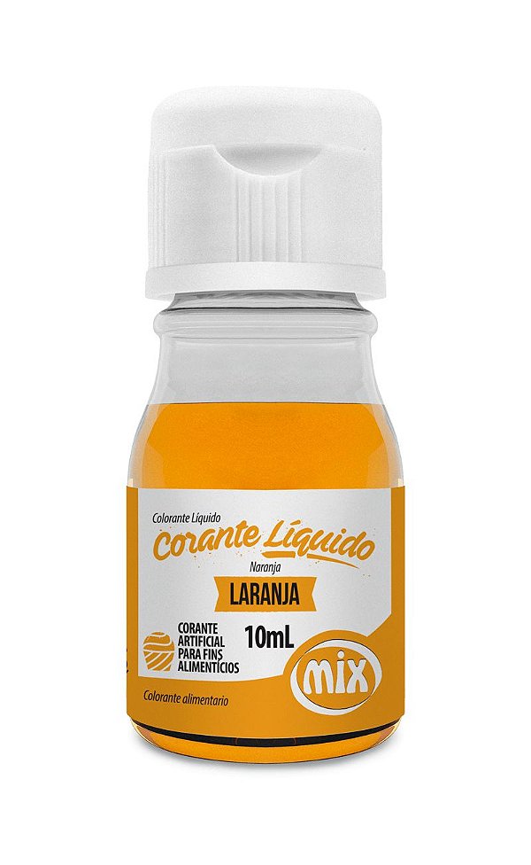 Corante Liquido Laranja 10ml Mix