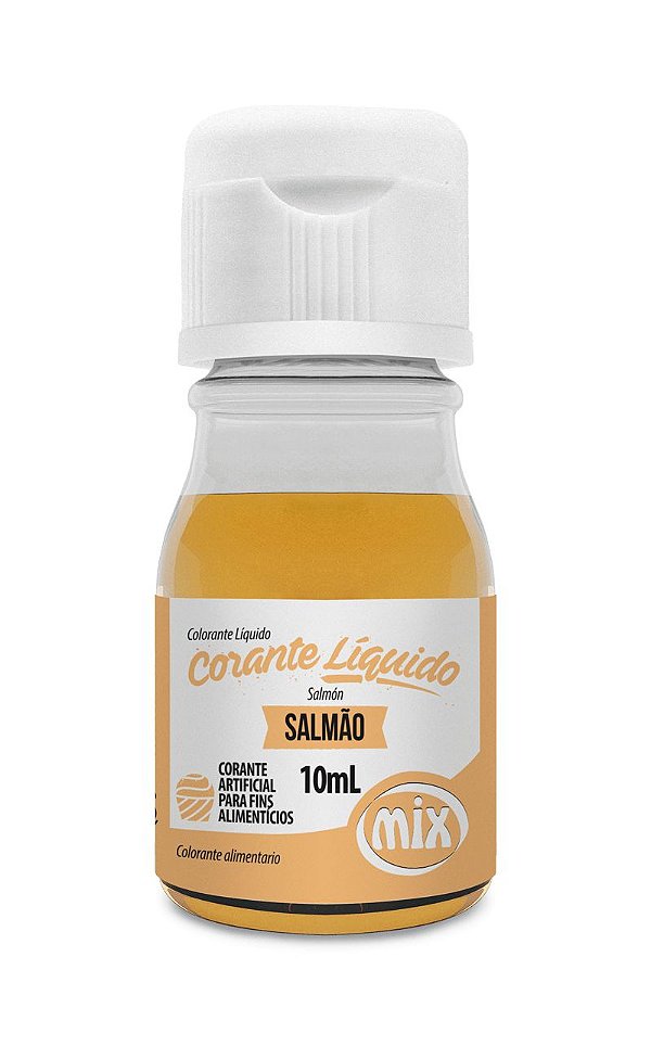 Corante Liquido Salmão 10ml Mix