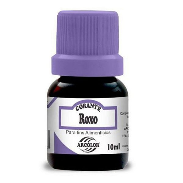 Corante Liquido Roxo 10ml Arcolor