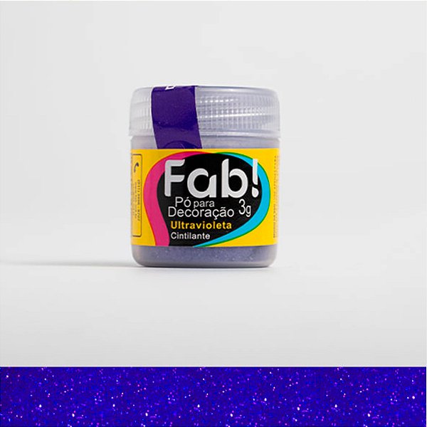 Pó para Decoração Ultravioleta 3g Fab