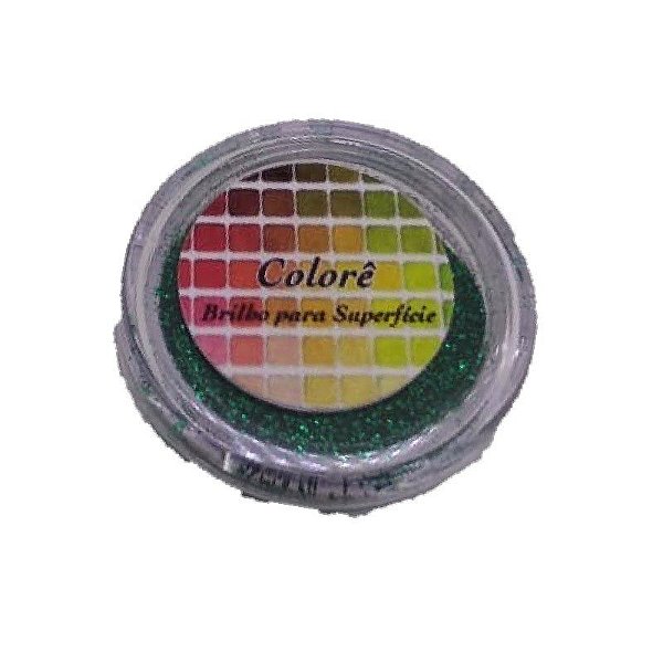 Brilho para superficie, Gliter Diamante Verde PP 1,5g LullyCandy Rizzo Confeitaria