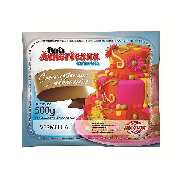 Pasta Americana Vermelha 500g Arcolor