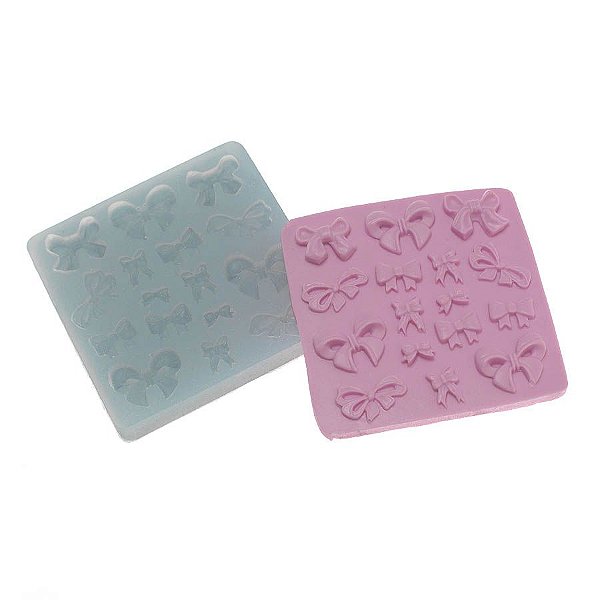 Molde de silicone Multiplos Lacinhos Ref. 267 Flexarte Rizzo Confeitaria