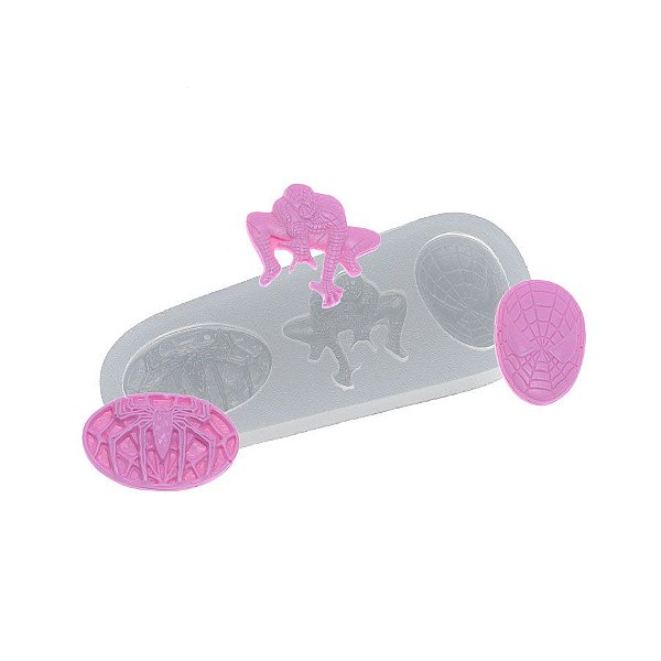 Molde de silicone Trio de Personagens Ref. 456 Flexarte Rizzo Confeitaria