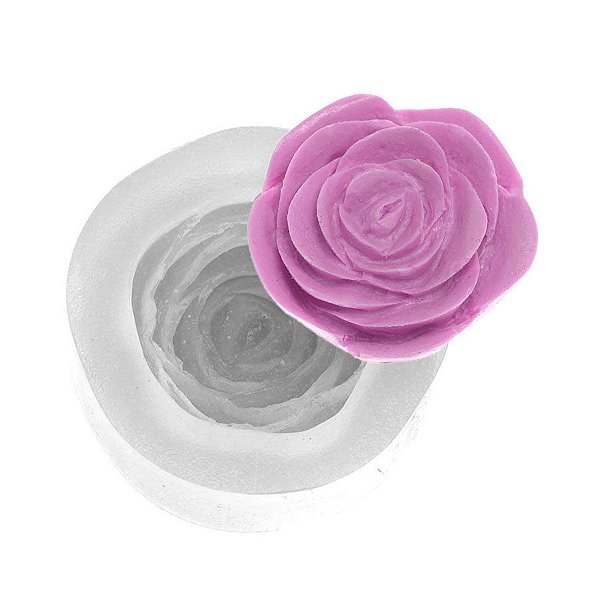 Molde de silicone Rosa Scarlett Ref. 257 Flexarte Rizzo Confeitaria
