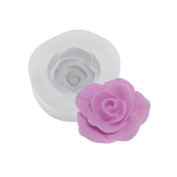 Molde de silicone Rosa Kristal Ref. 395 Flexarte Rizzo Confeitaria