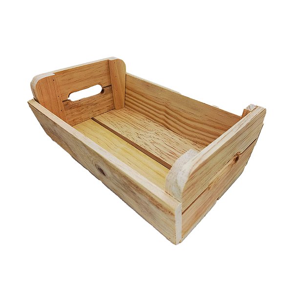 Cesta de Madeira Crú 29x22x12,5cm - 1 unidade - Rizzo