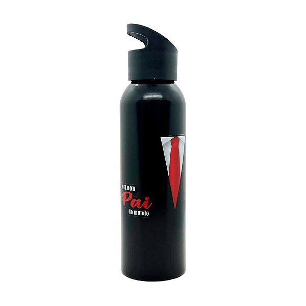 Garrafa de Alumínio - Melhor Pai Do Mundo - 610ml - 1 unidade - Rizzo
