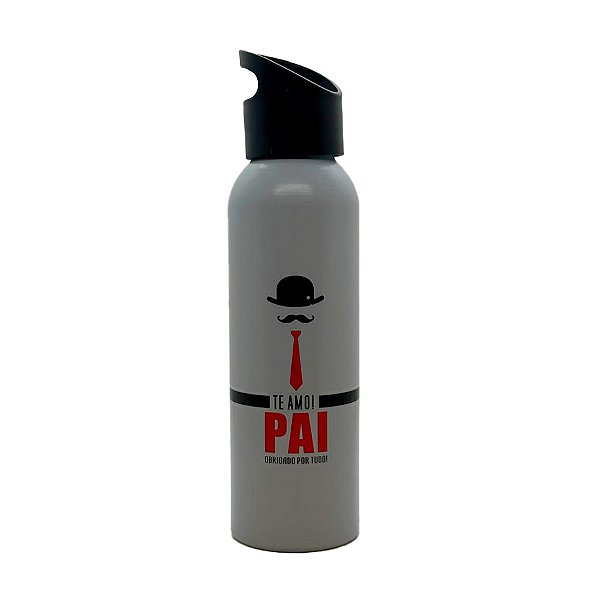 Garrafa de Alumínio - Te Amo Pai - 610ml - 1 unidade - Rizzo