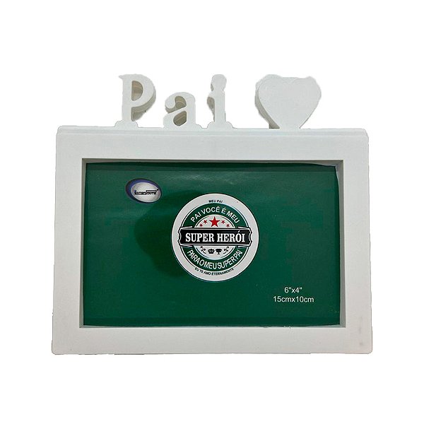 Porta Retrato Pai - Super Herói - 17,2x15,5cm - 1 unidade - Rizzo