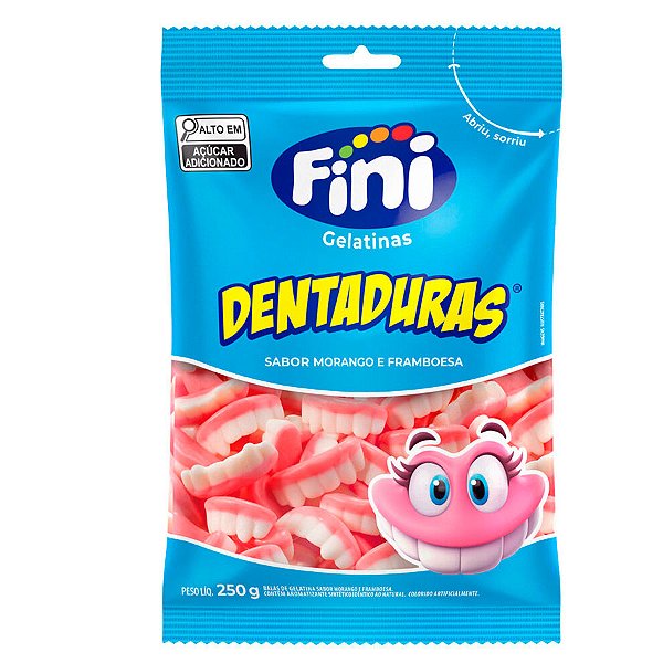 Bala Dentadura - 250g - 1 unidade - Fini - Rizzo