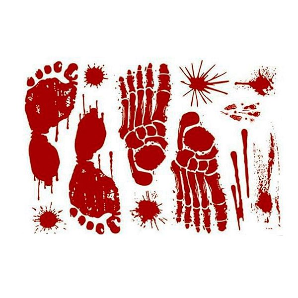 Adesivo Decorativo de Halloween - Pés - 1 unidade - Rizzo