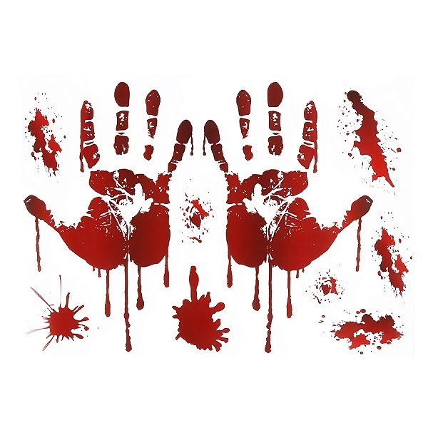 Adesivo Decorativo de Halloween - Mãos  - 1 unidade - Rizzo
