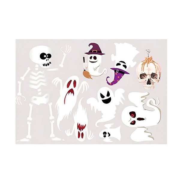 Adesivo Decorativo de Halloween - Fantasma  - 1 unidade - Rizzo